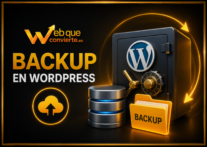 Back up en WordPress - web que convierte