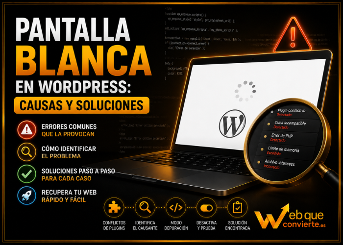 Pantalla Blanca en WordPress: Causas y Soluciones