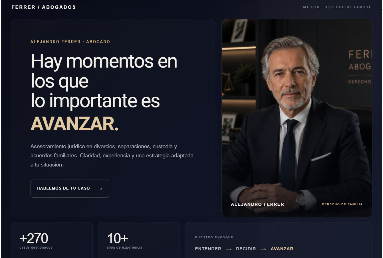 Diseño web Ferrer Abogados